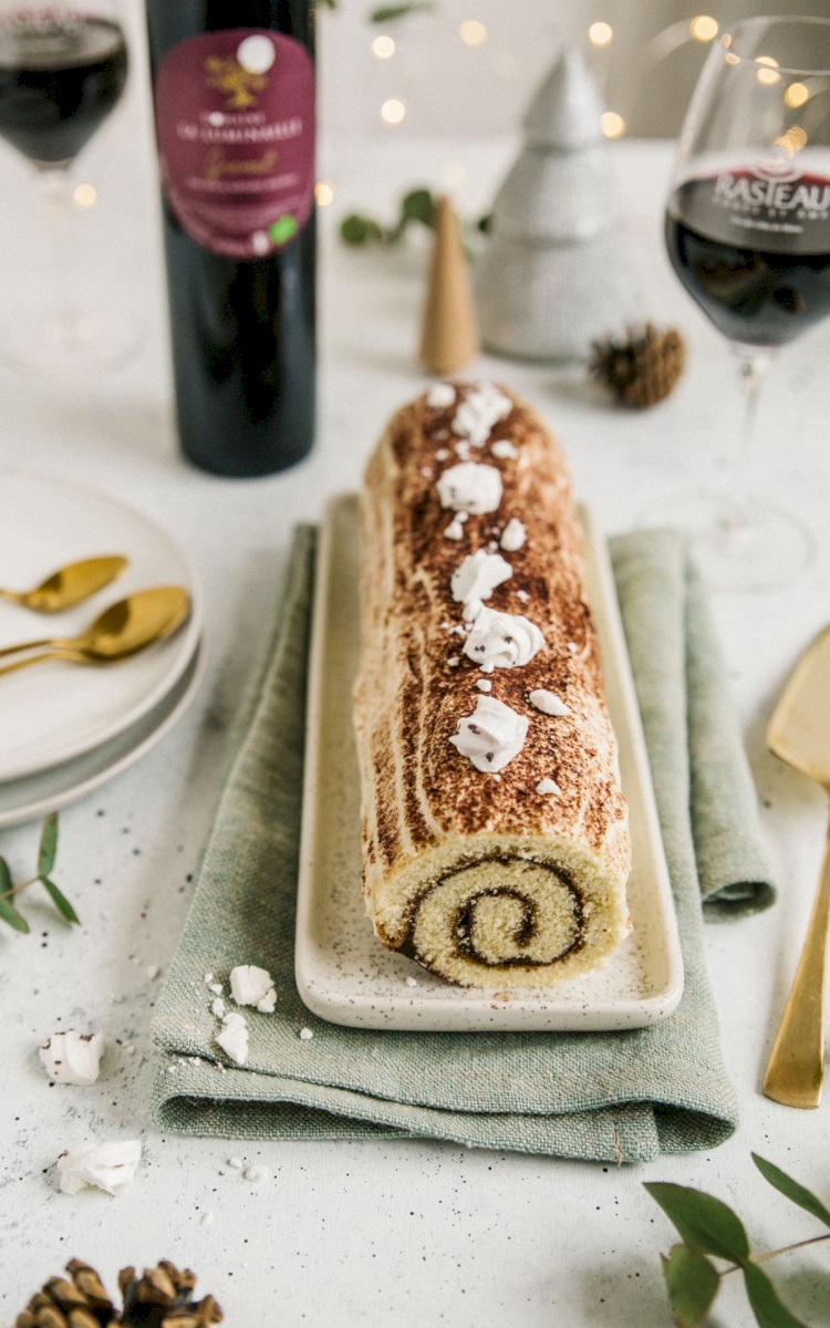 Bûche roulée façon tiramisu